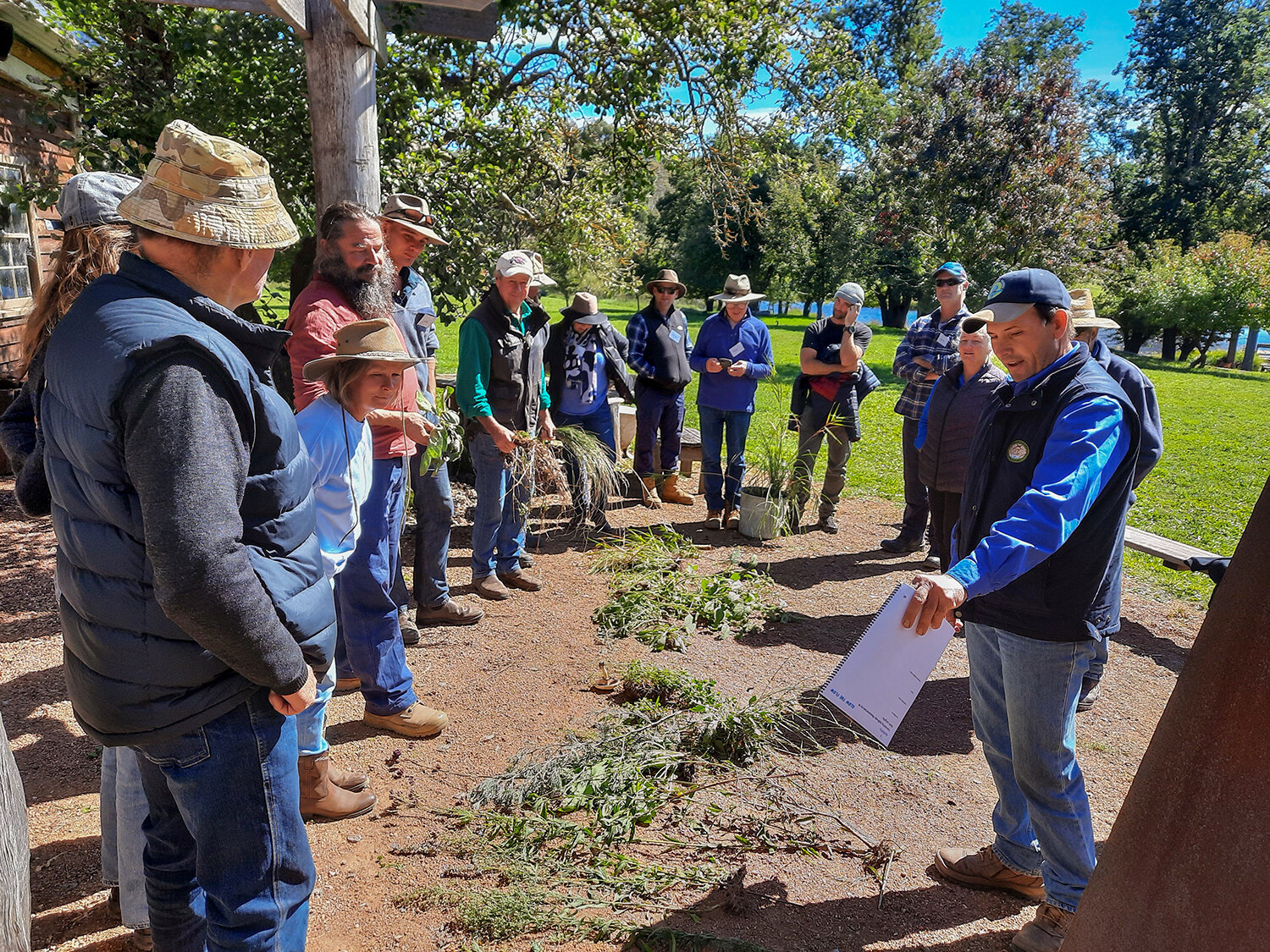  Stuart Andrews discussing the importance of all plants. 