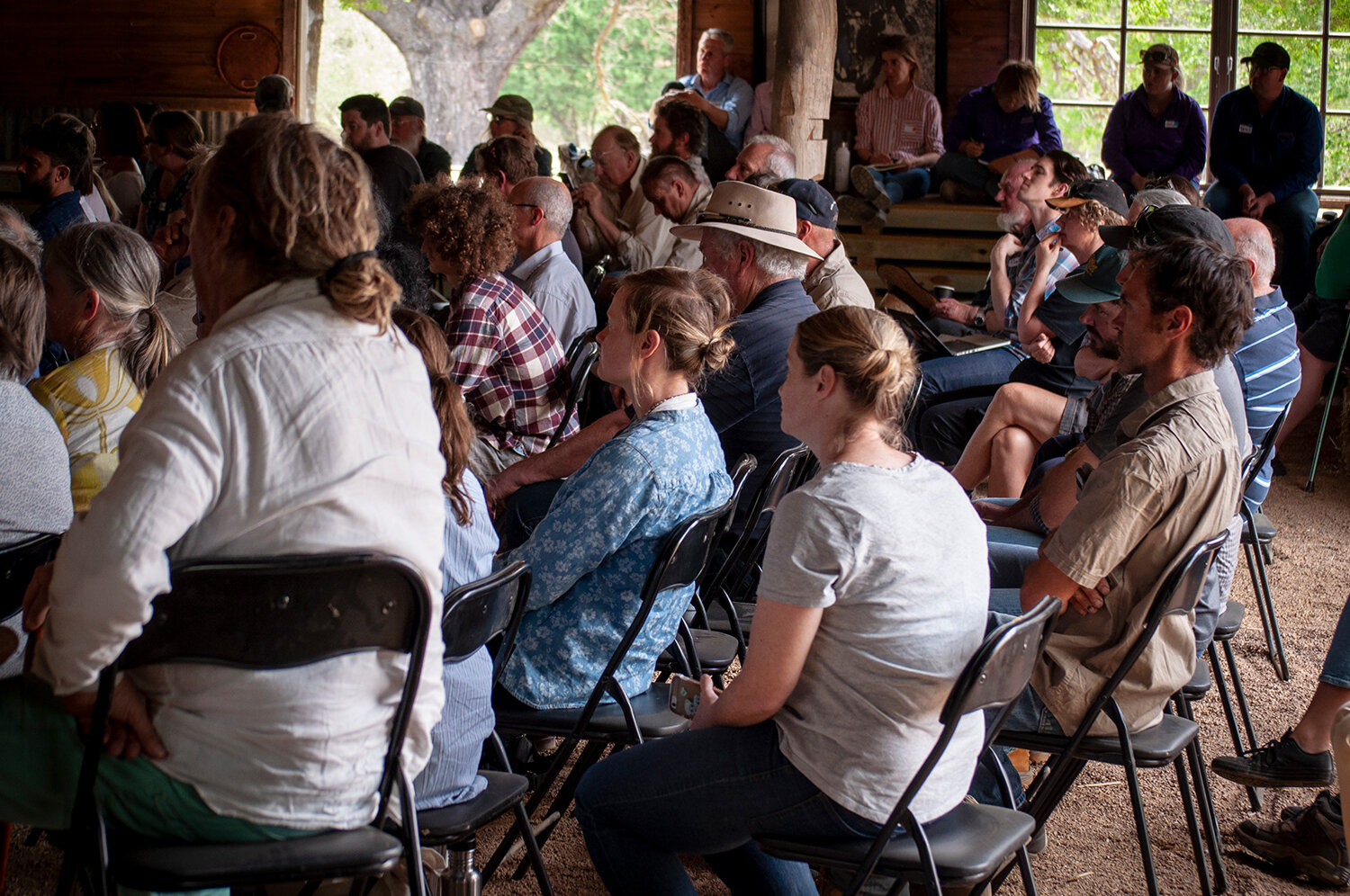  A diverse and engaged crowd 