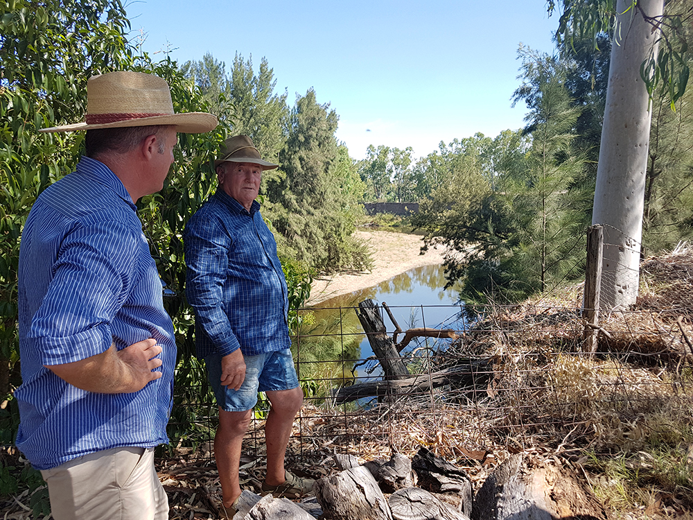  Peter Andrews (right)&nbsp;and Scott Middlebrook (left)&nbsp;from The Mulloon Institute. 