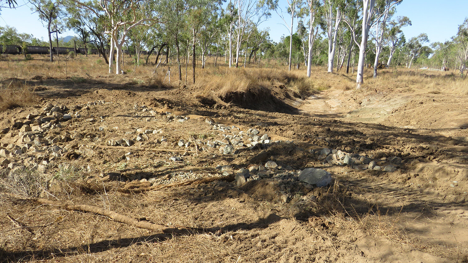  Stage 3: the completed leaky weir. 